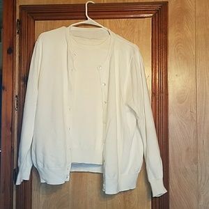 2 piece cardigan w/ matching shirt